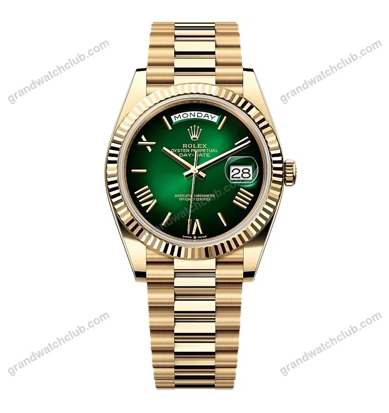 Super Clone Rolex Day-Date Green Ombré Dial 228238-0069 40 mm