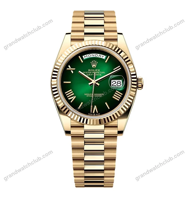 Super Clone Rolex Day-Date Green Ombré Dial 228238-0069 40 mm