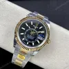 Super Clone Rolex Sky-Dweller Bright black Dial 336933 Oyster — clasp and links
