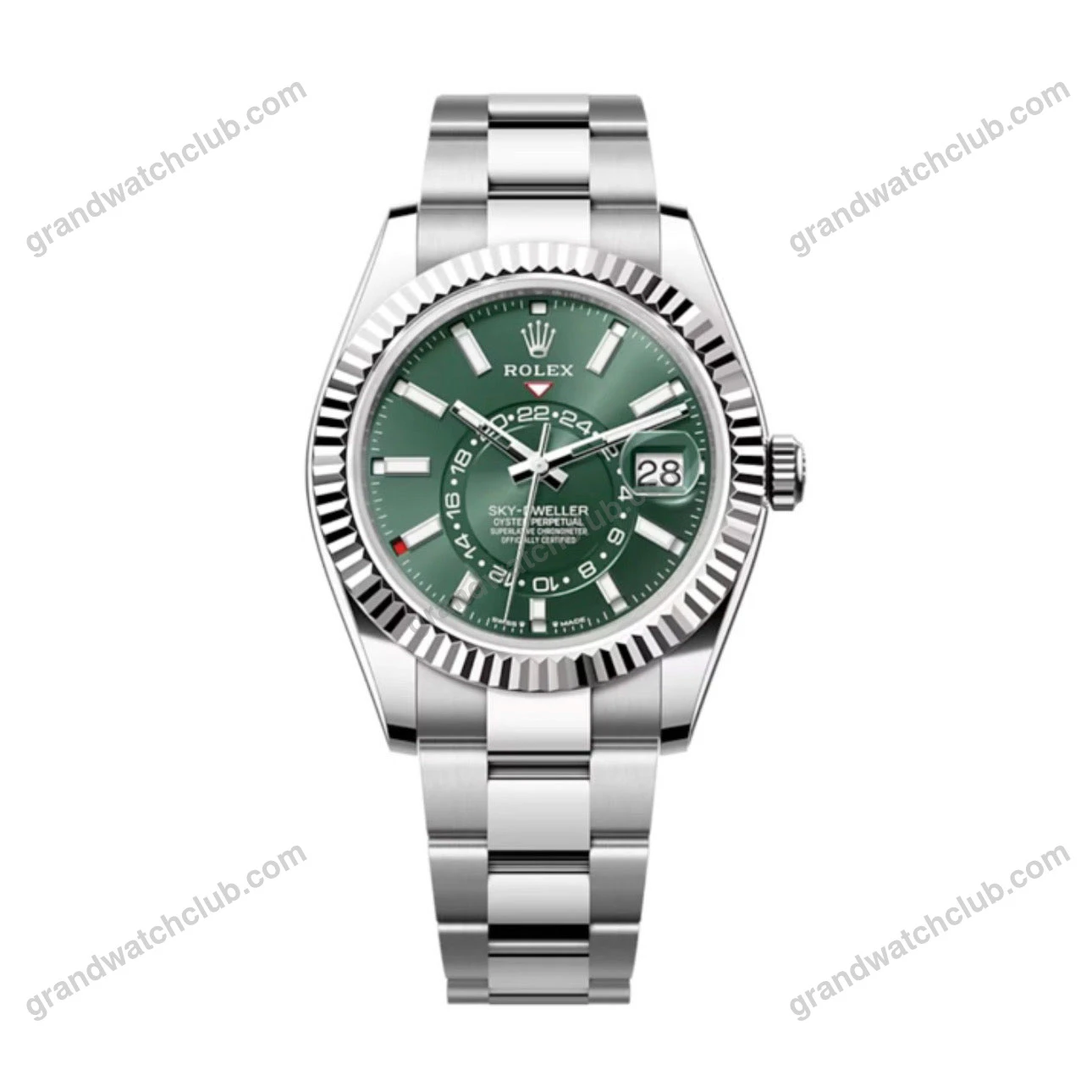 Super Clone Rolex Sky-Dweller Mint green Dial 336934 Oyster