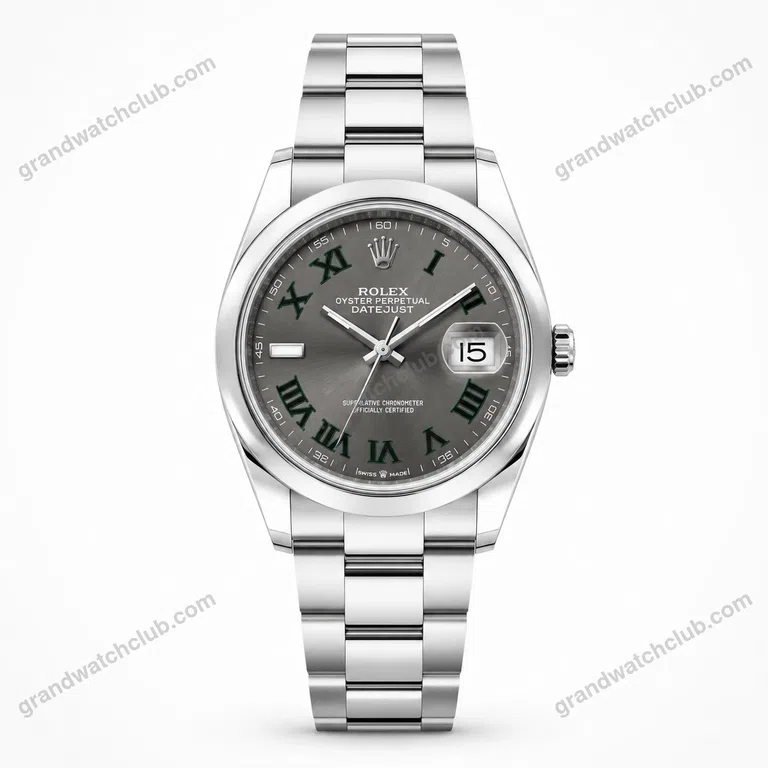 Super Clone Rolex Datejust Rhodium Dial 126300 “Wimbledon” Oyster 41 mm – Swiss SuperClone