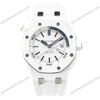 Super Clone Audemars Piguet Royal Oak Offshore Diver 15707CE 42mm White Dial Ceramic