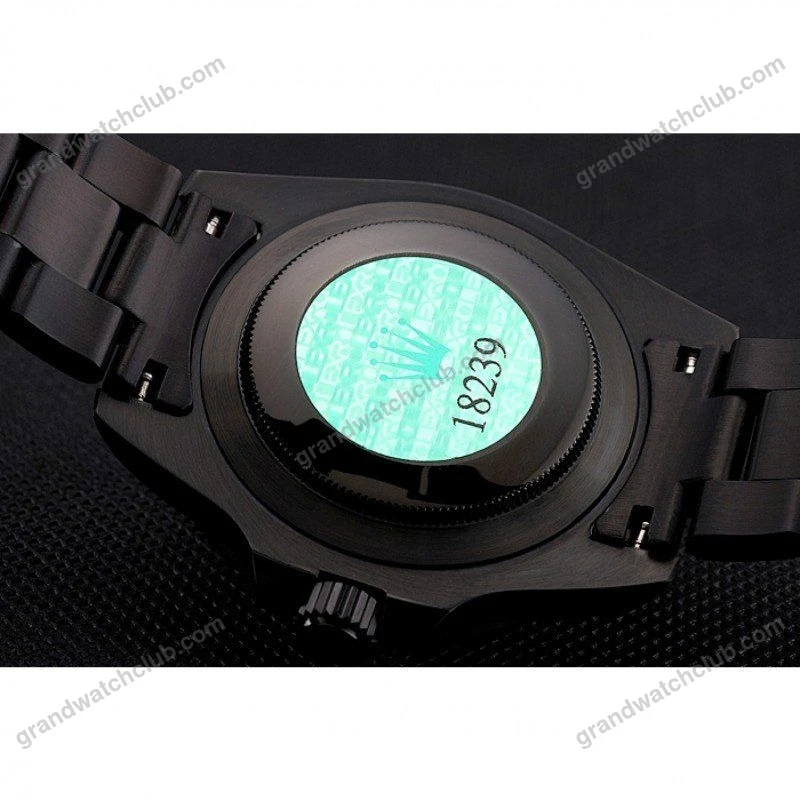 Super Clone Rolex GMT-Master II Black Dial PR18239 — on leather display