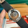 Super Clone Omega 39mm Steel β on leather display