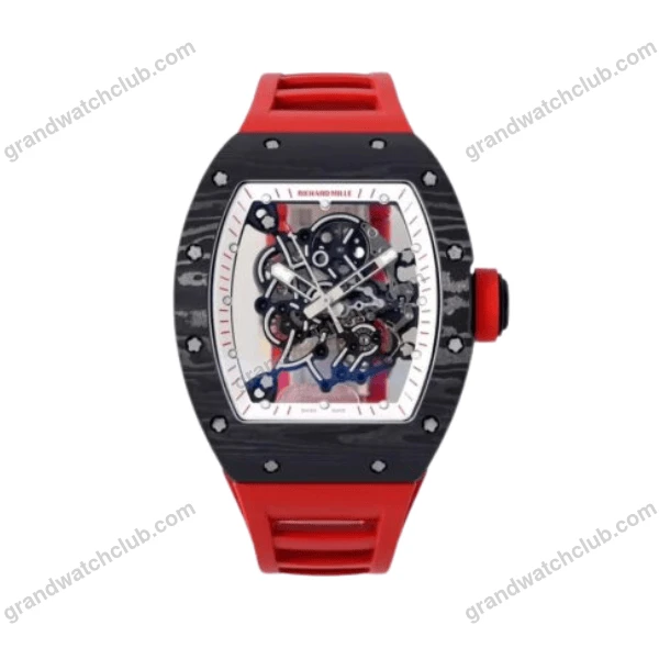 Super Clone Richard Mille RM 55 Richard Mille DARK-NTPT 42mm Carbon Tinh Chα»nh