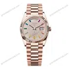 Super Clone Rolex Day-Date Diamond-Paved Dial 128235-0039 36 mm