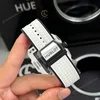 Super Clone Hublot Square Bang Unico 821.HX.0170.RX 821HX0170RX 42mm White Dial Ceramic — on leather display