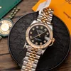 Super Clone Rolex Datejust Black Diamond Dial 126231-0019 36 mm — dial close-up