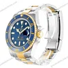 Super Clone Rolex Submariner Blue Dial 116613LB “Bluesy” — dial close-up