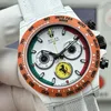 Super Clone Rolex Cosmograph Daytona DIW Ferrari White Carbon Orange Bezel 116500LN – Swiss SuperClone - photo 6