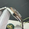 Super Clone Rolex Datejust White Dial 126231-0017 36 mm — on leather display