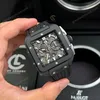 Super Clone Hublot Square Bang Unico 821.CI.0170.RX 821CI0170RX 42mm Black Dial Ceramic — side profile