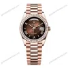 Super Clone Rolex Day-Date Brown Ombré Dial 128345rbr-0075 36 mm