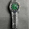 Super Clone Rolex Datejust 41 Green Ombré Dial (2026) Jubilee — dial close-up