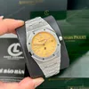 Super Clone Audemars Piguet Royal Oak Jumbo Extra-Thin 15202BC.OO.1240BC.01 39mm Yellow Dial — dial close-up