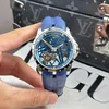 Super Clone Roger Dubuis Excalibur Double Tourbillon Cobalt RDDBEX1109 – — dial close-up