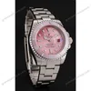 Super Clone Rolex Submariner Pink Dial 1453980 — dial close-up