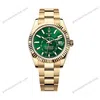 Super Clone Rolex Sky-Dweller Green Dial 336938 (Oyster)