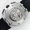 Super Clone Audemars Piguet Royal Oak Offshore Steel 26420ST 42mm Black Dial – — movement / caseback view