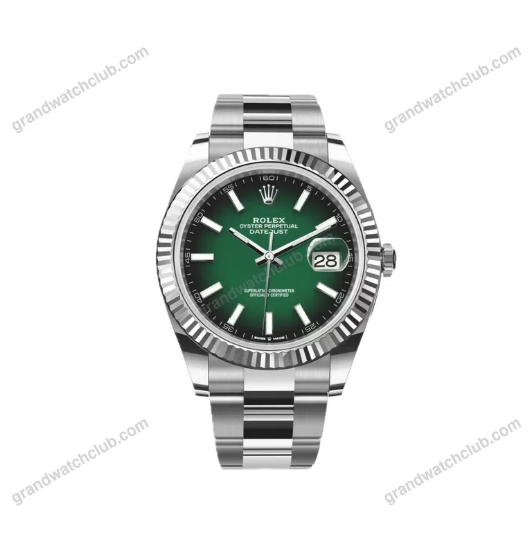 Super Clone Rolex Datejust 41 Green Ombré Dial (2026) Oyster