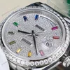 Super Clone Rolex Day-Date Diamond-Paved Dial 128349rbr-0006 36 mm — clasp and links