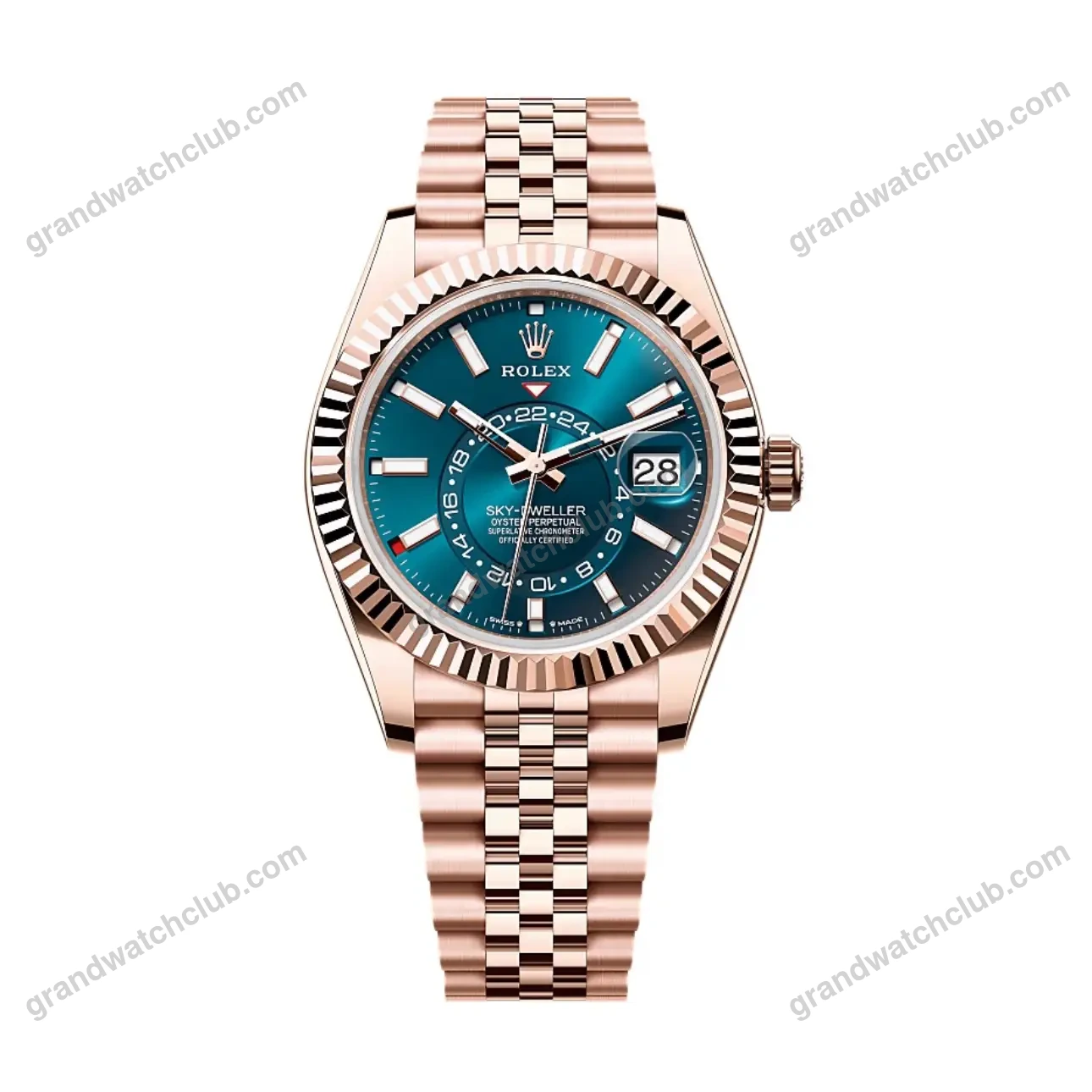 Super Clone Rolex Sky-Dweller Blue Dial 336935 (Jubilee)