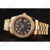 Super Clone Rolex Day-Date Black Dial 1454101 36 mm — side profile