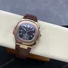 Super Clone Patek Philippe Nautilus Chronograph 5980/1AR-001 40.5mm Black Dial — movement / caseback view