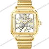 Super Clone Cartier Santos Large Skeleton WHSA0042