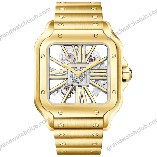 Super Clone Cartier Santos Large Skeleton WHSA0042