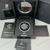 Super Clone Hublot Classic Fusion Ceramic Black 42mm Carbon Dial JJZ Base — movement / caseback view