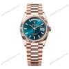 Super Clone Rolex Day-Date Blue-Green Diamond Dial 128235-0085 36 mm