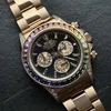 Super Clone Rolex Cosmograph Daytona Rainbow Everose Gold Black Dial 116595RBOW – Swiss SuperClone - photo 24