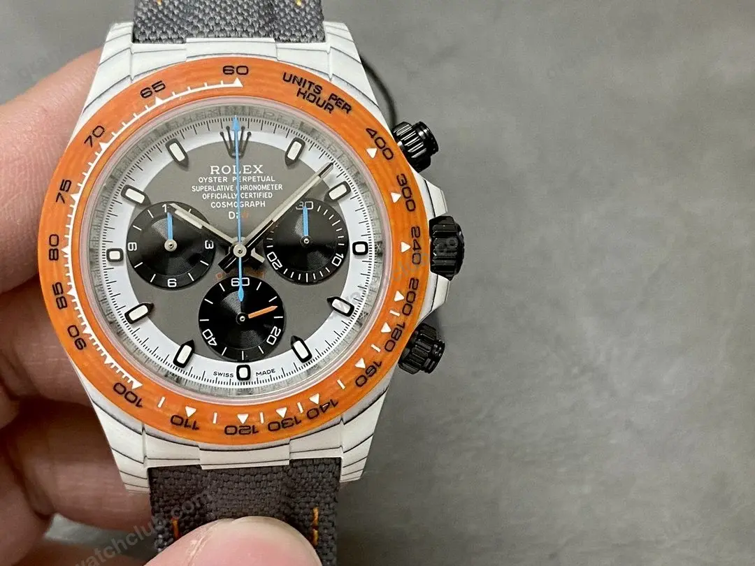 Super Clone Rolex Cosmograph Daytona DIW Avia Grey Orange 116500LN – Swiss SuperClone - photo 9