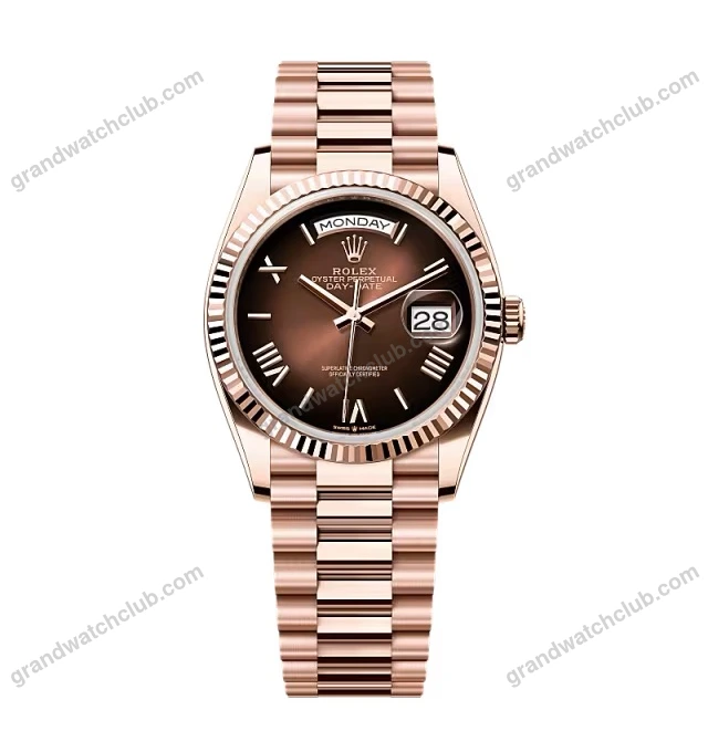 Super Clone Rolex Day-Date Brown Ombré Dial 128235-0075 36 mm