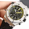Super Clone Audemars Piguet Royal Oak Offshore Diver Chronograph Black Yellow 26703ST 42mm — bracelet detail