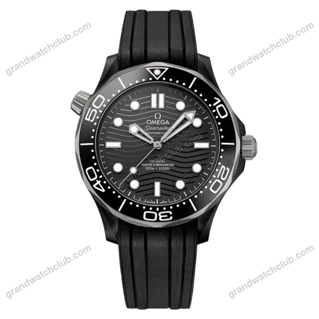Super Clone Omega Seamaster Diver 300M Co‑Axial Master Chronometer 210.92.44.20.01.001 Black Dial Ceramic 42mm