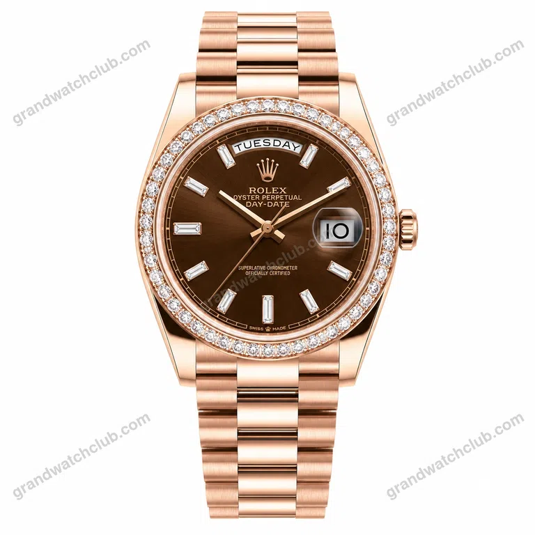 Super Clone Rolex Day-Date Brown Ombré Dial 128345rbr-0075 36 mm