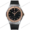 Super Clone Hublot Classic Fusion 42mm Leather Strap Titanium