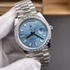 Super Clone Rolex Day-Date 40 Bright Blue Diamond Dial 228349RBR President – Swiss SuperClone - photo 8