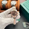 Super Clone Rolex Datejust Chocolate Dial 126331 Jubilee 41 mm — dial close-up