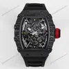 Super Clone Richard Mille RM 35-02 Richard Mille Rafael Nadal NTPT Carbon Full Black — bracelet detail