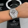 Super Clone Hublot Classic Fusion SKULL Full Diamonds Moissanite Pave 42mm Black Dial – Handcrafted Diamod — bracelet detail