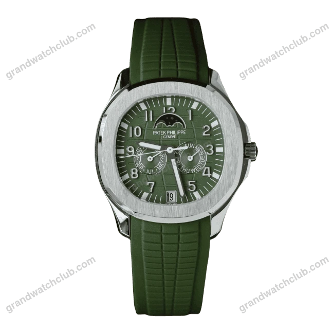 Super Clone Patek Philippe Aquanaut 5261A Moonphase Green 40mm