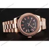 Super Clone Rolex Day-Date Black Dial 1454102 40 mm — side profile
