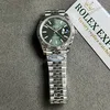 Super Clone Rolex Datejust Green Dial 126334 Jubilee 41 mm — dial close-up
