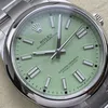 Super Clone Rolex Oyster Perpetual 277200 Pistachio Dial — case and bezel