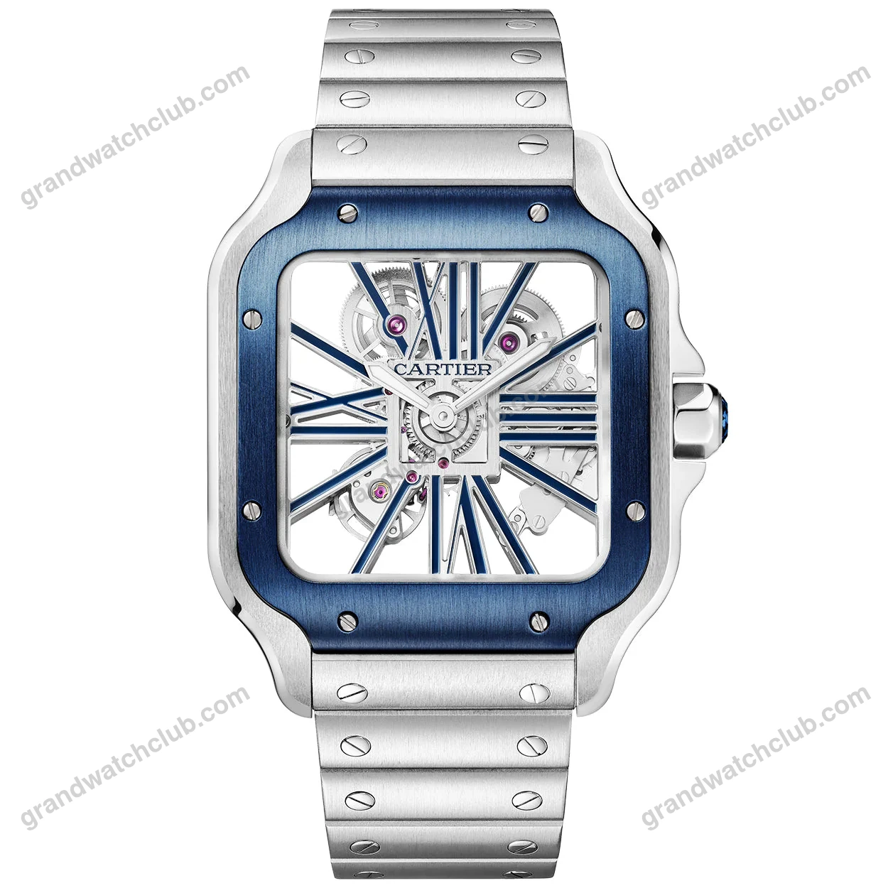 Super Clone Cartier Santos Large Skeleton WHSA0026 39mm