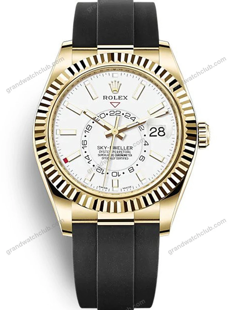 Super Clone Rolex Sky-Dweller White Dial 326238