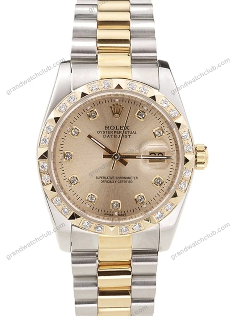 Super Clone Rolex Datejust Gold Dial SRL41 36 mm